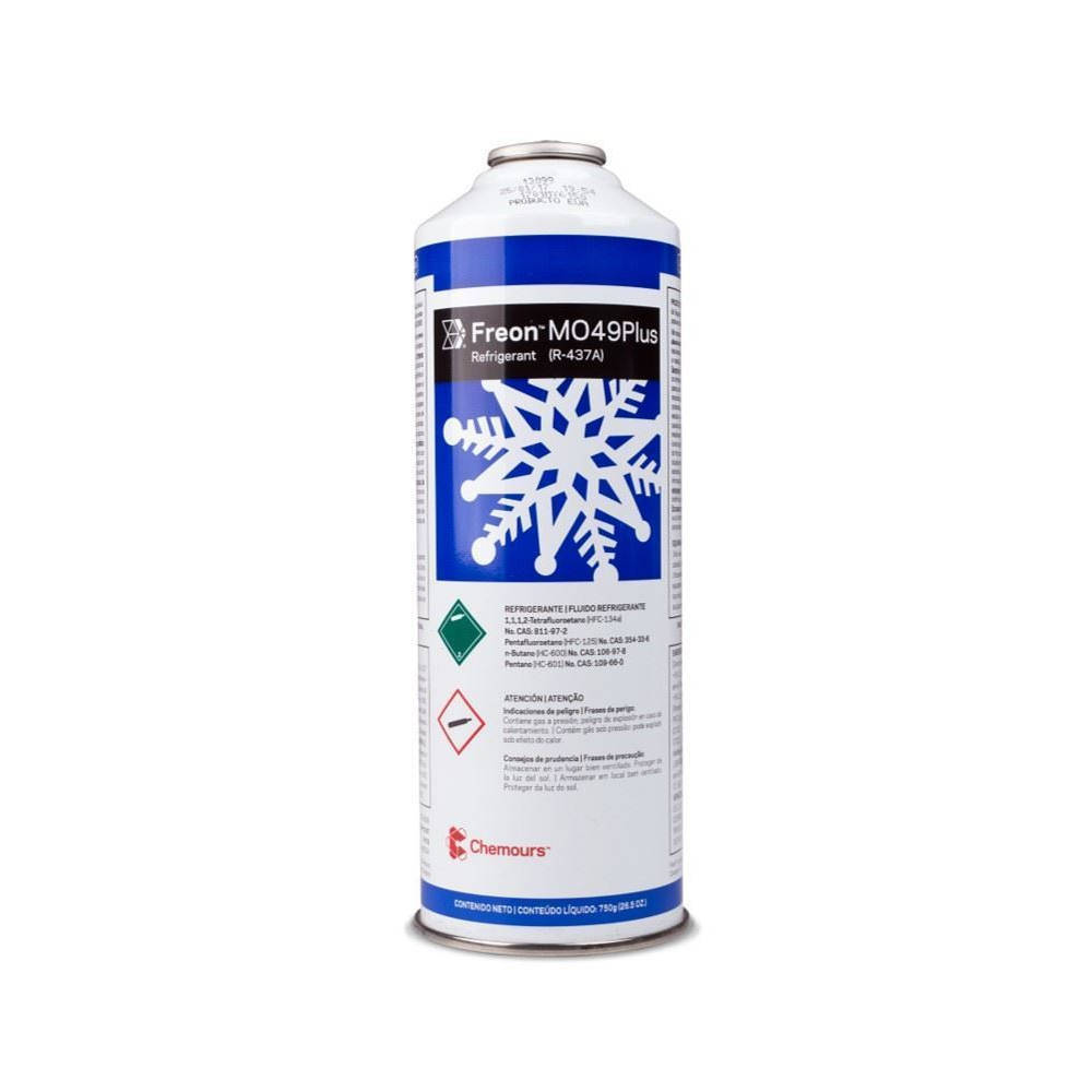 GAS REFRIGERANTE CHEMOURS ISCEON MO49 LATA 750 GR - CON VALVULA R437A ...
